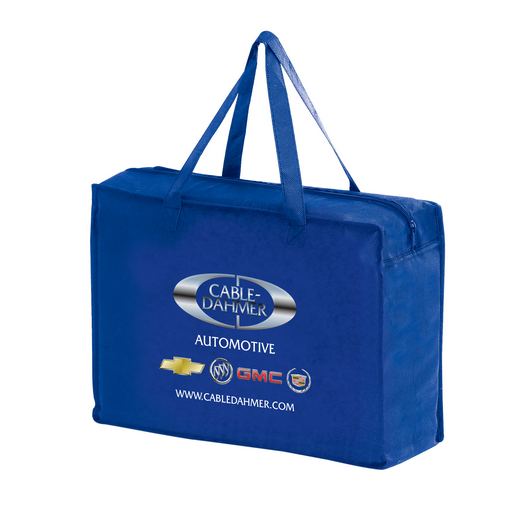 Custom Logo Zipper Tote Bag w/Side Pockets and Full Color (20"x6"x16") - Color Evolution - Y2KZ20616-CE